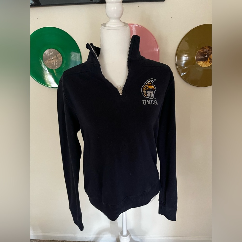 UNCG Quarter-Zip Navy Jacket (Medium)